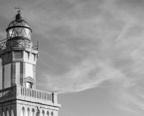 Hondarribiako itsasargiaren argazkia. Foto del faro de Hondarribia.